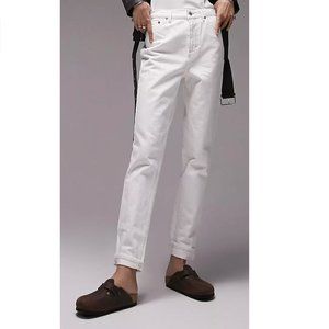 Topshop Mom jean in off white